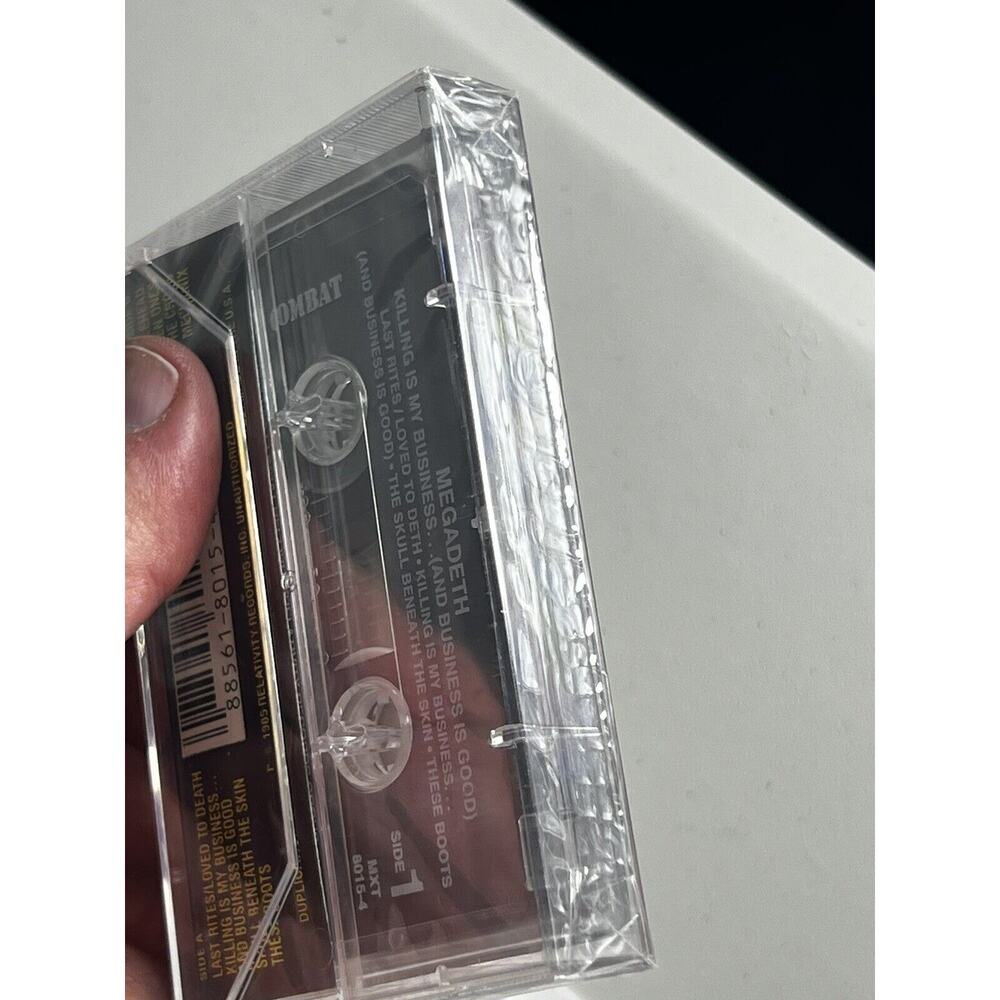 Megadeth Killing is My Business 1985 COMBAT MXT 8015 Cassette Tape New Sealed - Picture 5 of 6